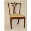 Image 1 :  CHIPPENDALE WALNUT SIDE CHAIR W/ PIERCED CARVED 