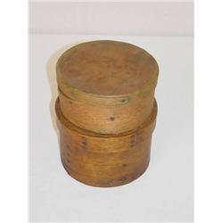  (2) 19TH CENT. ROUND PANTRY BOXES IN NATURAL FIN