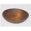 Image 1 :  17 TURNED WOODEN ROUND BOWL IN OLDER FINISH;  