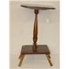 Image 1 :  NEW ENGLAND MAPLE SHAPED TOP CANDLESTAND W/ WIND