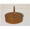 Image 1 :  9 1/2 SHAKER OVAL SEWING BOX W/ SWING HANDLE - S
