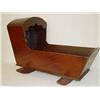 Image 1 :  19TH CENT. GRAIN PAINTED PINE HOODED CRADLE - IM