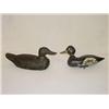Image 1 :  (2) EARLY PAINTED & CARVED DUCK DECOYS - IMPERFE