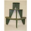 Image 1 :  19TH CENT. 3 TIER DEMI-LUNE PLANT STAND IN GREEN