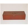 Image 1 :  19TH CENT. PAINTED FLAT TOP BOX IN OLD RED PAINT