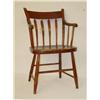Image 1 :  19TH CENT. ARROW BACK WINDSOR ARM CHAIR IN A NAT
