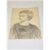 Image 1 :  19TH CENT. PENCIL DRAWING ON PAPER OF YOUNG BOY,