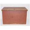 Image 1 :  19TH CENT. PINE LIFT TOP STORAGE BOX IN OLD RED 