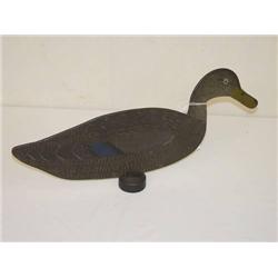  PAINTED SILHOUETTE DUCK DECOY BY BILLY ELLIS - W