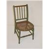 Image 1 :  CHILDS PAINTED VICT. DOLLS CHAIR W/ CANE SEAT-GR