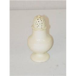  4 1/2 CREAMWARE PEPPER POT - CHIPS;