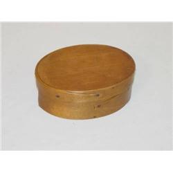  4 3/4 OVAL 2 FINGERED PANTRY BOX IN NATURAL FINI