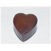 Image 1 :  MINIATURE 2 CARVED HEART BOX IN WALNUT - LOSSES 