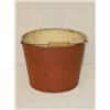 Image 1 :  9 1/4 SHAKER STYLE RED PAINTED SAP BUCKET W/ BAI