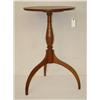 Image 1 :  19TH CENT. CHERRY SPIDER LEG CANDLESTAND W/ TURN