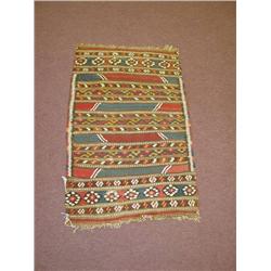  TURKISH FLATWEAVE KILM MAT W/ GREGORIAN CLOTH LA