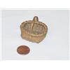 Image 1 :  MINIATURE 1 1/2 SPLINT HANDLED BASKET W/ NATURAL
