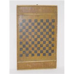  LATE 19TH CENT. PAINTED GAMEBOARD W/ TRAYS (27 1