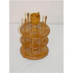  7 SHAKER STYLE MAPLE SPOOL THREAD CADDY - IMPERF