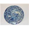 Image 1 :  6 3/4 DARK BLUE HISTORICAL STAFFORDSHIRE PLATE- 