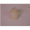 Image 1 :  CREAMWARE COVERED MUSTARD POT - SMALL CHIP ON IN