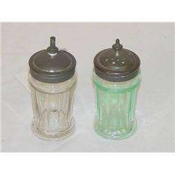  PR. 3 3/4 TALL SANDWICH PANELED CHRISTMAS SALTS 