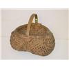 Image 1 :  14 EARLY BUTTOCKS BASKET W/ HANDLE W/ NATURAL FI