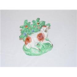  EARLY 4 3/4 WALTON TYPE STAFFORDSHIRE LAMB - VER