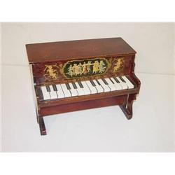  SCHOENHUT CHILDS TOY PIANO GRAIN PAINTED W/ NEO-