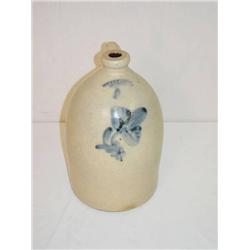  2 GAL. ACK & VAN ARSDALE STONEWARE JUG W/ COBALT