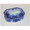 Image 1 :  5 1/2 SCINDE FLOW BLUE COVERED SOAP DISH BY ALCO