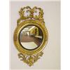Image 1 :  19TH CENT. GILT GESSO GIRANDOLE LOOKING GLASS W/