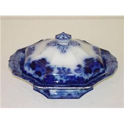  13 SCINDE FLOW BLUE COVERED VEGETABLE BY ALCOCK 