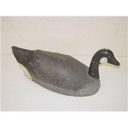  MID-ATLANTIC PAINTED CANVAS & WOODEN GOOSE DECOY