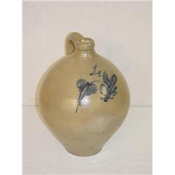  4 GAL. N. CLARK OVOID JUG W/ DROOPING FLOWER DEC