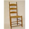 Image 1 :  19TH CENT. SHAKER MAPLE LADDER BACK SIDE CHAIR W