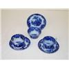 Image 1 :  LOT (3) SCINDE FLOW BLUE CUPS & SAUCERS BY ALCOC