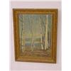 Image 1 :  OIL ON ARTIST BOARD OF BIRCH TREES SIGNED WM. LA