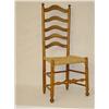 Image 1 :  LATE 18TH CENT. MAPLE LADDERBACK SIDE CHAIR W/ 5