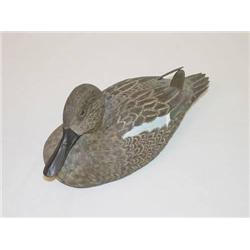  FINELY CARVED & PAINTED DUCK DECOY SIGNED DON HU