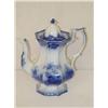 Image 1 :  RARE 11 1/2 SCINDE FLOW BLUE COFFEE POT BY ALCOC