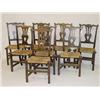 Image 1 :  SET OF (8) COUNTRY CHIPPENDALE CHAIRS W/ PIERCED