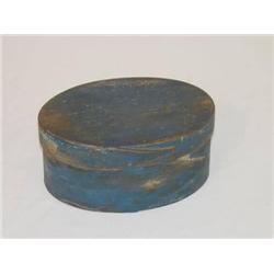  6 1/2 OVAL 2 FINGERED SHAKER TYPE PAINTED PANTRY