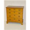 Image 1 :  CHIPPENDALE CHERRY GRADUATED 4 DRAWER CHEST W/ A