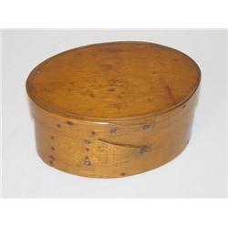  7 1/2 OVAL 2 FINGERED SHAKER STYLE PANTRY BOX W/