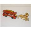 Image 1 :  15 1/2 WILKINS CAST IRON HORSE DRAWN TROLLEY- CO