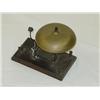 Image 1 : 6" BRASS TAPPER BELL MOUNTED ON 8 1/2" X 5" WOODE