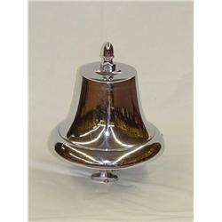 12" CHROMED APPARATUS BELL W/ BRACKET & ACORN FIN