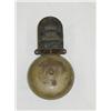 Image 1 : 6" BRASS INTERIOR FIRE BELL W/ BLACK IRON MOUNT &