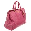 Image 3 : Prada Pink Distressed Leather Tote Satchel Bag